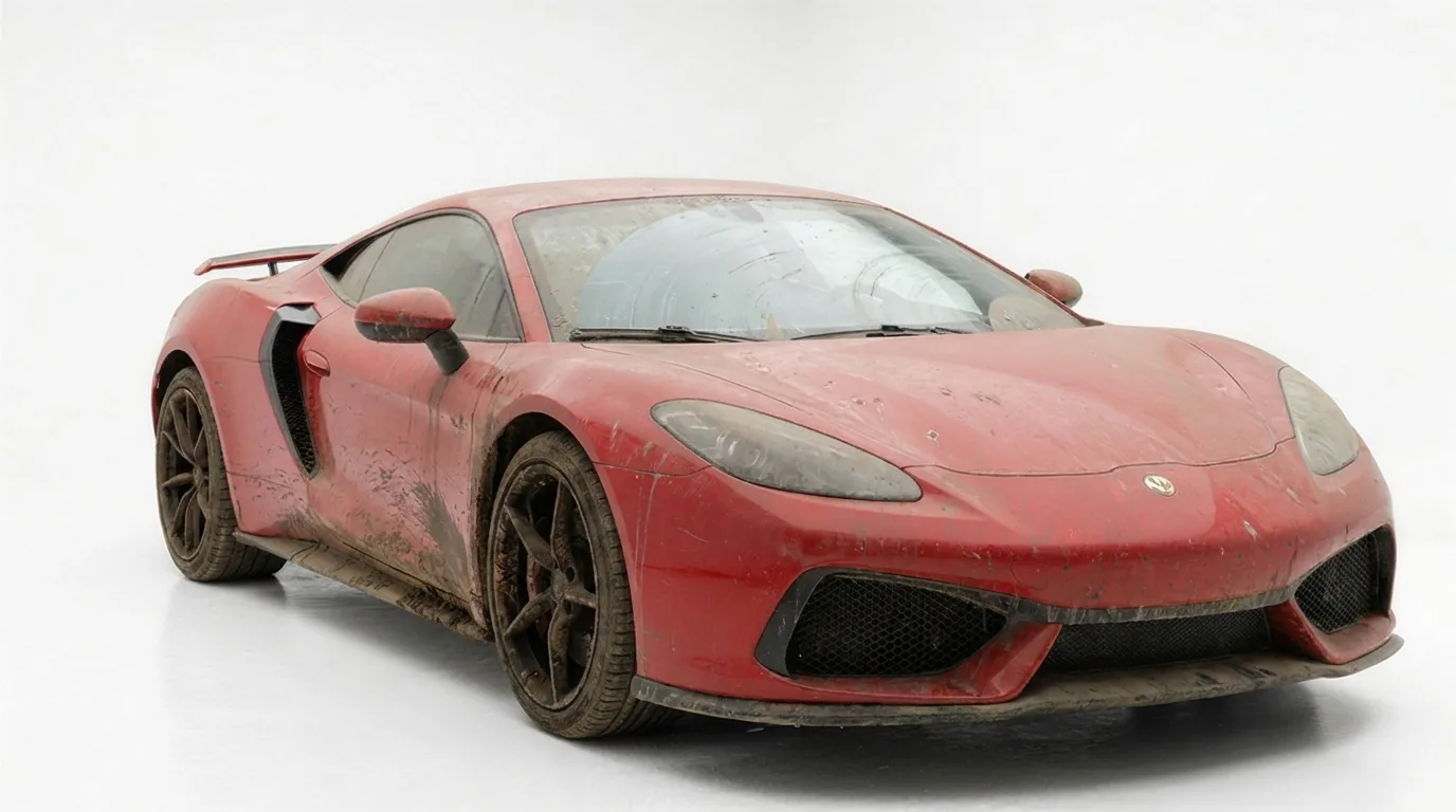 Dirty, dusty and swirled paintwork before detailing
